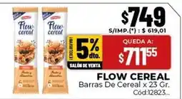 Diarco Flow - barras de cereal x 23 gr. cód:12823 oferta