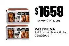 Diarco Paty - salchichas fun x 6 un. cód:23966 oferta