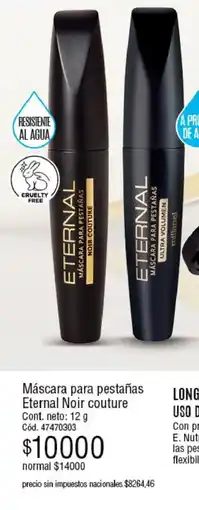 Millanel Cosmética Eternal mascara para pestañas noir couture oferta