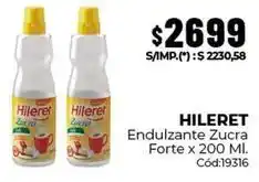 Diarco Hileret - endulzante zucra forte x 200 ml. cód:19316 oferta