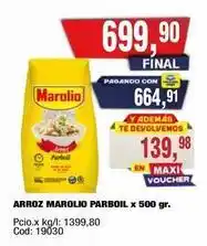 Maxiconsumo Marolio - arroz parboil oferta