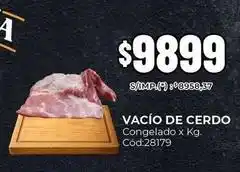 Diarco Vacío de cerdo congelado x kg. cód:28179 oferta