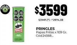 Diarco Pringles - papas fritas x 109 gr. cód:24568 oferta