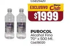 Diarco Purocol - purocol alcohol fino cód:25420 oferta