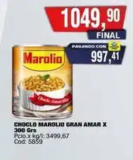Maxiconsumo Marolio - choclo marolio gran amar x 300 grs cod: 5859 oferta