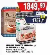 Maxiconsumo Pureza - harina pureza integral y m.madre x 1 kg oferta