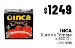 Diarco Inca - puré de tomate x 520 gr. cód:2895 oferta