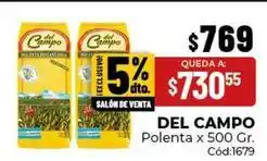 Diarco Del campo - polenta x 500 gr. c uevoacuted:1679 oferta
