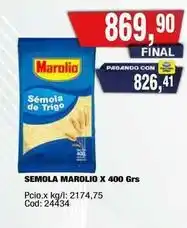 Maxiconsumo Marolio - semola marolio x 400 grs oferta
