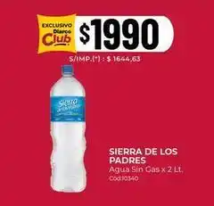 Diarco Sierra de los padres - agua sin gas oferta