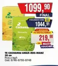Maxiconsumo Cachamai - te cachamai amar-ros-manz 20 un oferta