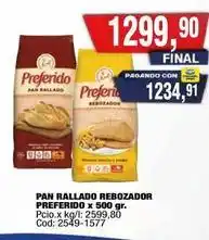 Maxiconsumo Preferido - pan rallado rebozador preferido x 500 gr oferta
