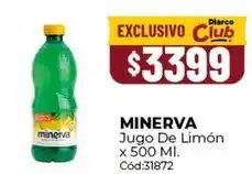 Diarco Minerva - jugo de limsn x 500 ml. c3d:31872 oferta