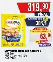 Maxiconsumo Cada dia - mayonesa oferta