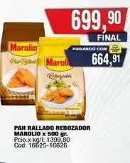 Maxiconsumo Marolio - pan rallado rebozador oferta