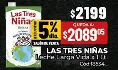 Diarco Las tres niñas - leche larga vida x 1 lt oferta