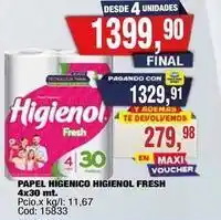 Maxiconsumo Higienol - papel higienico oferta
