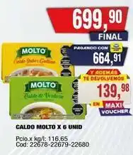 Maxiconsumo Molto - caldo x 6 unid oferta