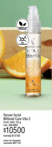 Millanel Cosmética Millanel care serum facial vita c oferta