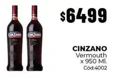 Diarco Cinzano - vermouth x 950 ml. cód:4002 oferta