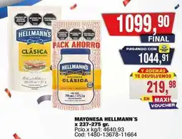 Maxiconsumo Hellmann's - mayonesa clásica oferta