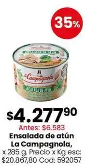 Coto La campagnola - ensalada de atún oferta