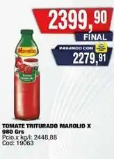 Maxiconsumo Marolio - tomate triturado oferta