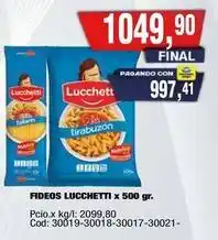 Maxiconsumo Lucchetti - fideos oferta