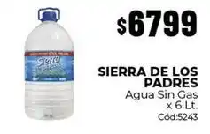 Diarco Sierra de los padres - agua sin gas c x 6 lt. c 5243 oferta