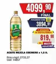 Maxiconsumo Cocinero - aceite mezcla cocinero oferta