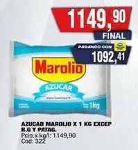 Maxiconsumo Marolio - azucar x 1 kg oferta