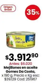 Coto Gomes da costa - mejillones en aceite oferta