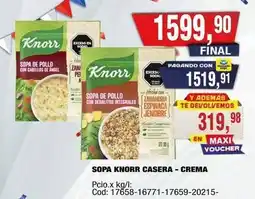 Maxiconsumo Knorr - sopa knorr casera - crema oferta