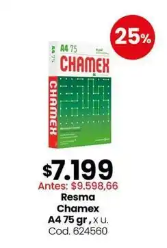 Coto Resma a4 75 gr, x u. cod. 624560 oferta