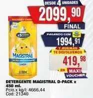 Maxiconsumo Magistral - detergente magistral d-pack oferta
