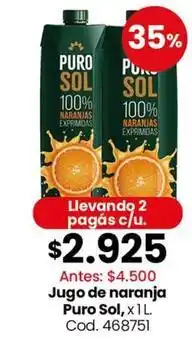 Coto Sol - jugo de naranja oferta