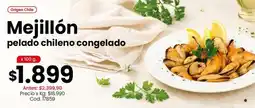 Coto Origen - mejillón pelado chileno congelado oferta