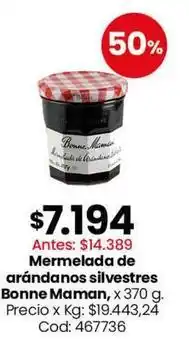 Coto Mermelada de arándanos silvestres oferta