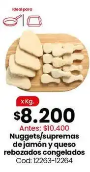 Coto Ideal - nuggets/supremas de jamón y queso rebozados congelados cod: 12263-12264 oferta