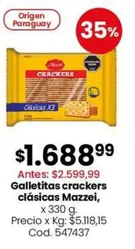 Coto Origen - galletitas crackers clásicas oferta