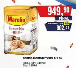 Maxiconsumo Marolio - harina de trigo 0000 oferta