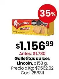 Coto Terrabusi - galletitas dulces lincoln oferta