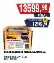 Maxiconsumo Marolio - dulce marolio memb.cajon oferta