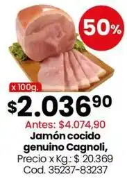 Coto Cagnoli - jamón cocido genuino oferta