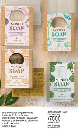 Millanel Cosmética Mundo soap jabón antiage para rostro y cuerpo oferta