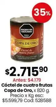 Coto Copa de oro - cóctel de cuatro frutas oferta