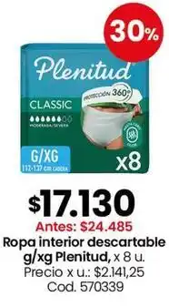 Coto Plenitud - ropa interior descartable oferta