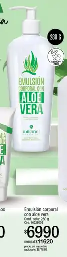 Millanel Cosmética Millanel emulsion corporal con aloe vera oferta