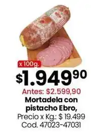 Coto Mortadela con pistacho ebro oferta