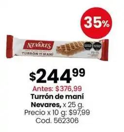 Coto Nevares - turrón de maní oferta